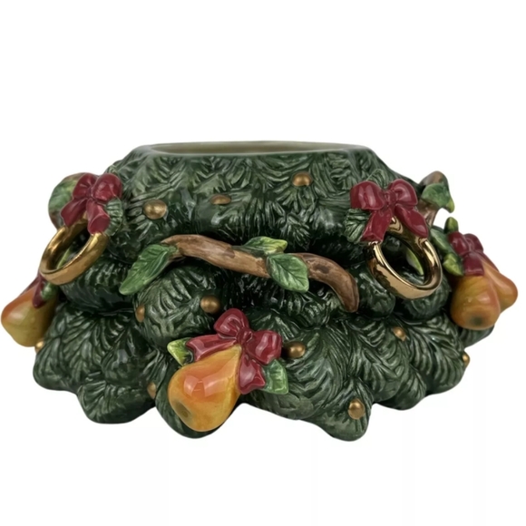 Fitz & Floyd 12 Days of Christmas Five Golden Rings Lidded Box - Picture 4 of 11